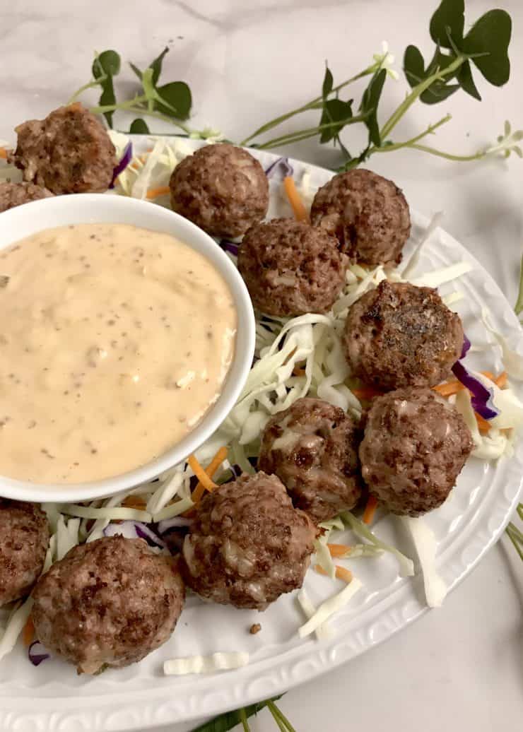 Reuben Meatballs & Thousand Island Coleslaw Picnic Life Foodie