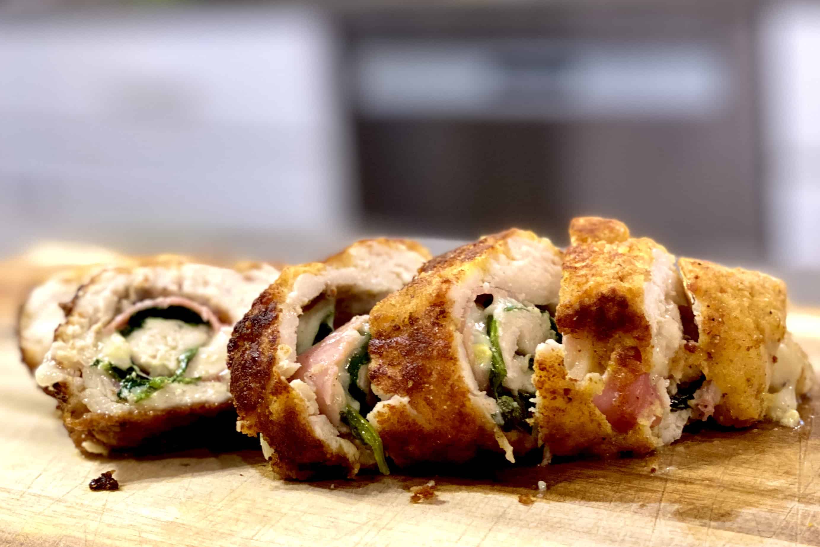 Chicken Roulade with Spinach and Prosciutto